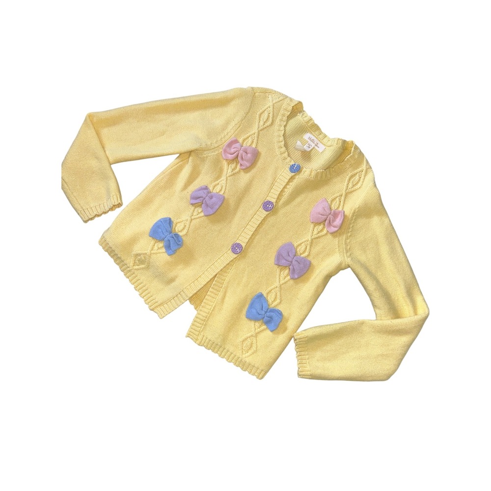 Size 8 Matilda Jane "Enchanted Garden Lemon Meringue" cardigan